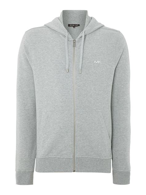 michael kors zip-up hoodie mens|michael kors gray hoodies.